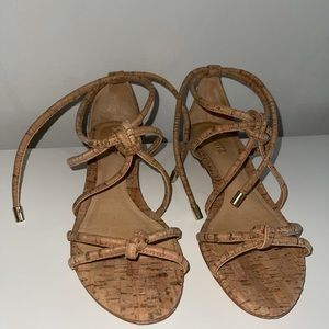 Shutz Heeled Cork Sandals